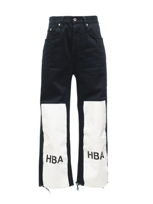 Pantalón denim con vinil