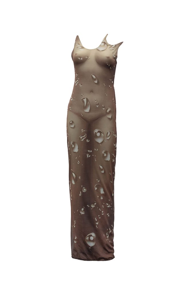 Droplets skintone gown