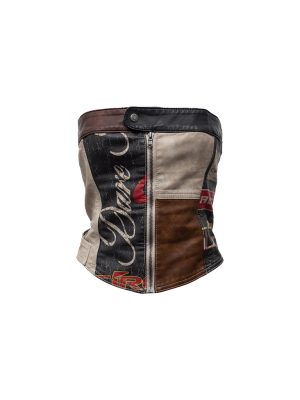 Top tipo corset patchwork