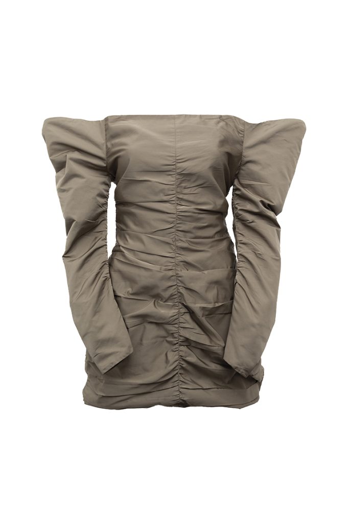 Vestido mini drapeado