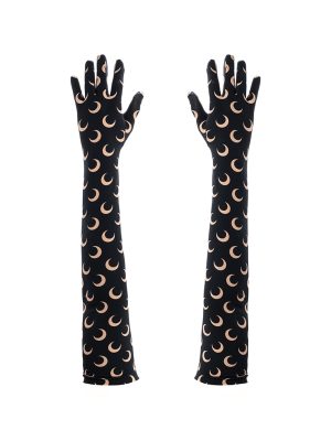 Guantes con print de lunas